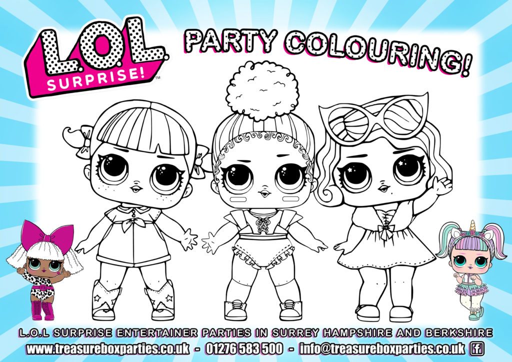Download LOL dolls - Party Colouring 02 - Childrens Entertainer ...