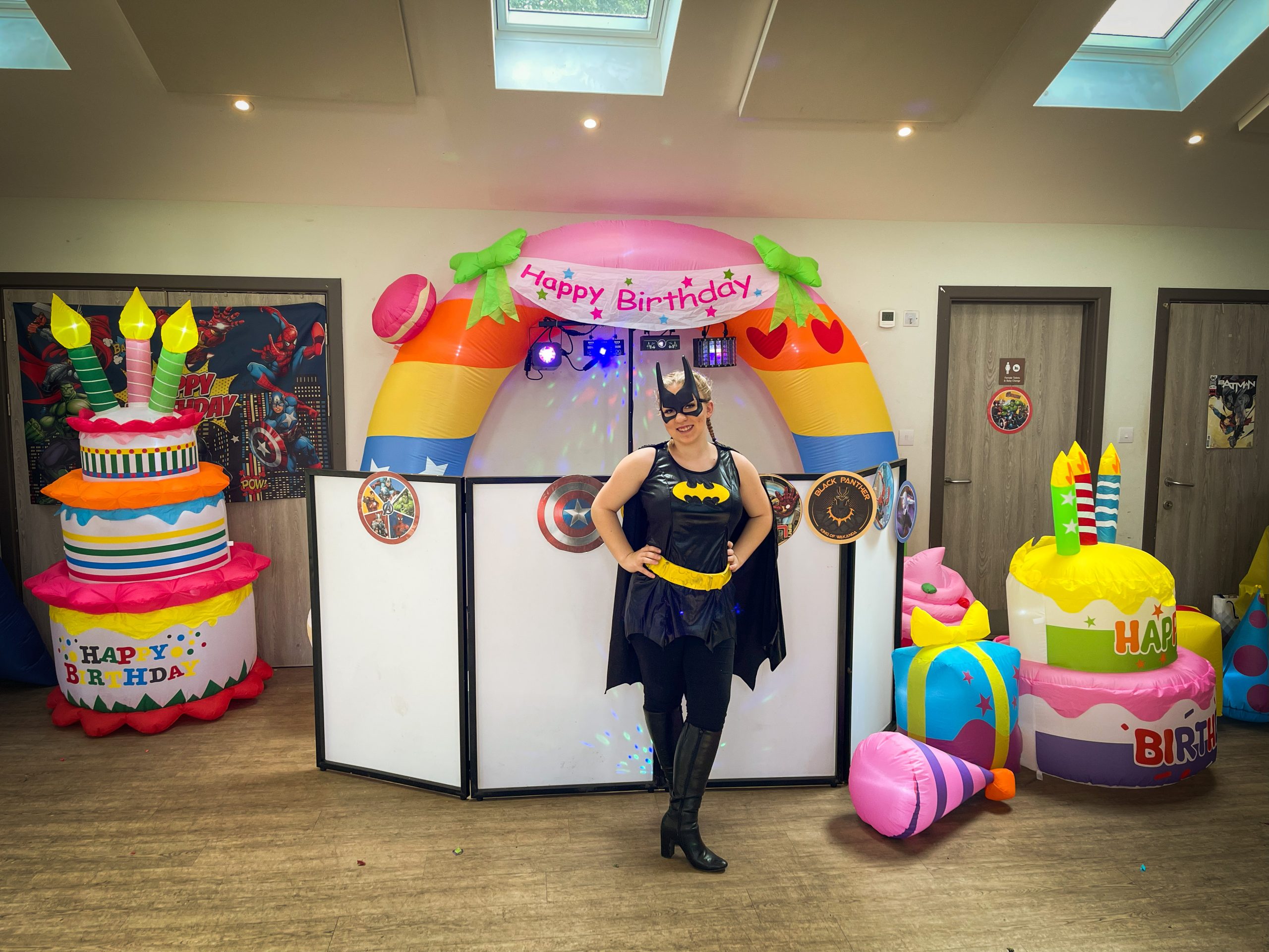 Batgirl at Windlesham Hub Superhero Party Entertainer