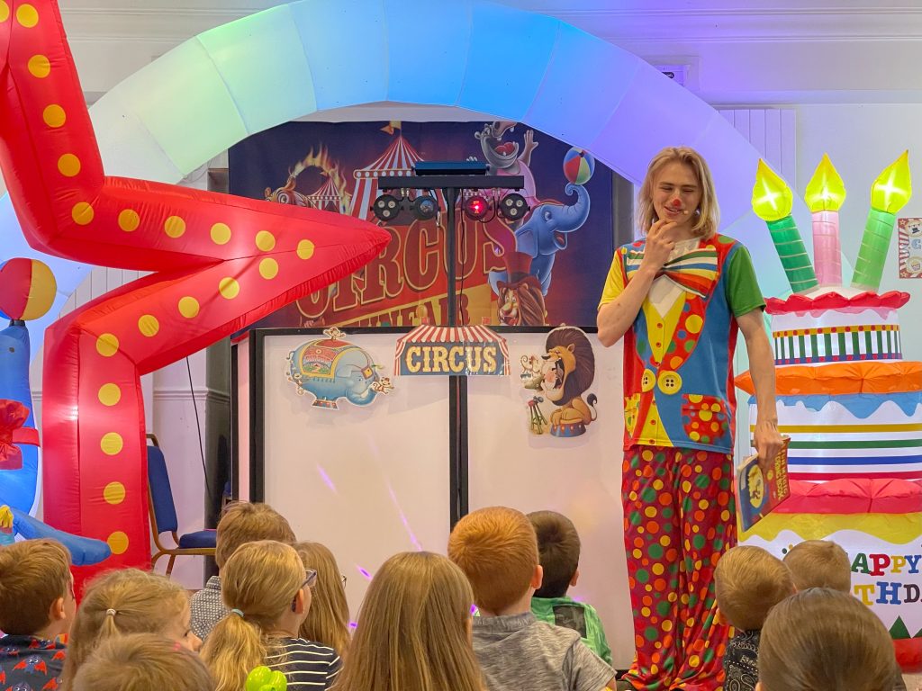 Clown Circus Party Childrens entertainer Yateley Circus Party Magic Show
